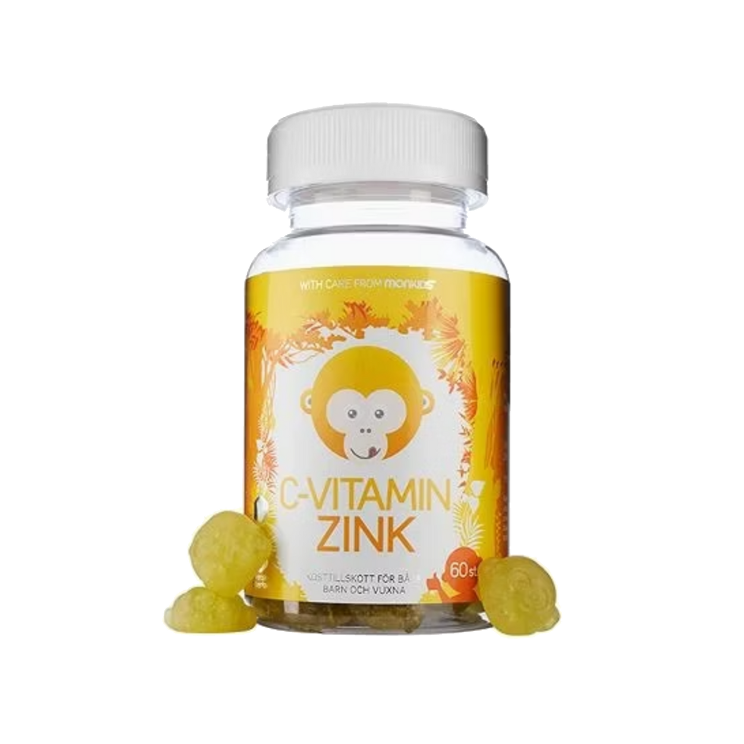 「Monkids Vitamin C + Zinc Fruit Flavor Baby」60 tablets