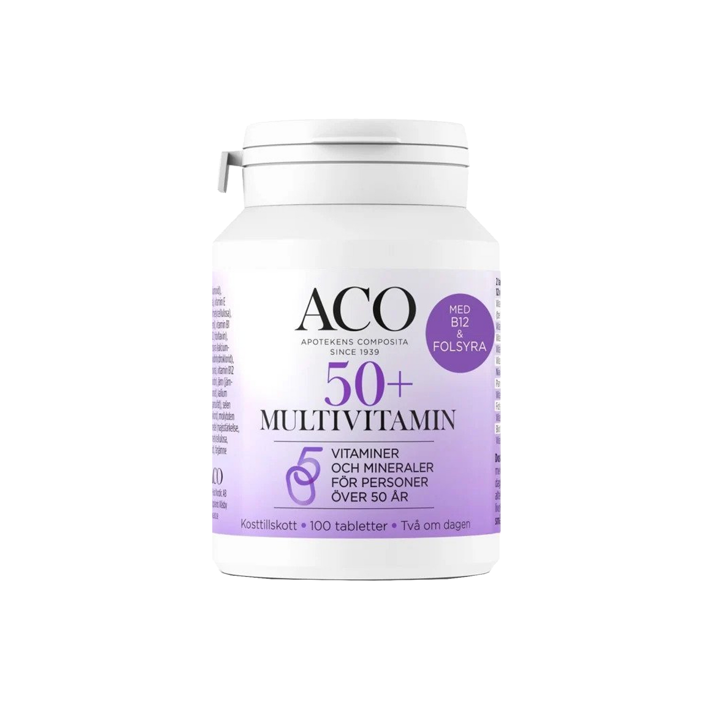 「ACO 50+ Multivitamin」100 tablets