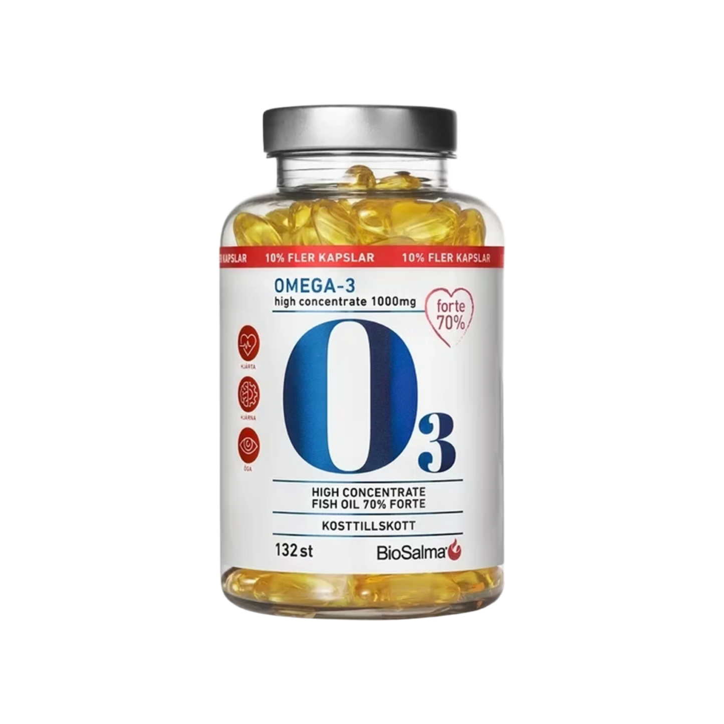 「BioSalma Omega-3 Forte 70% 1000 mg」132 capsules