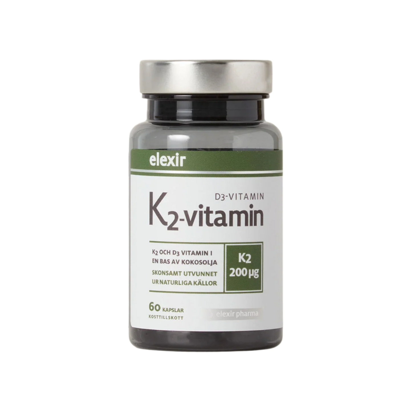 「Elexir K2-Vitamin D3-Vitamin」60 Capsules