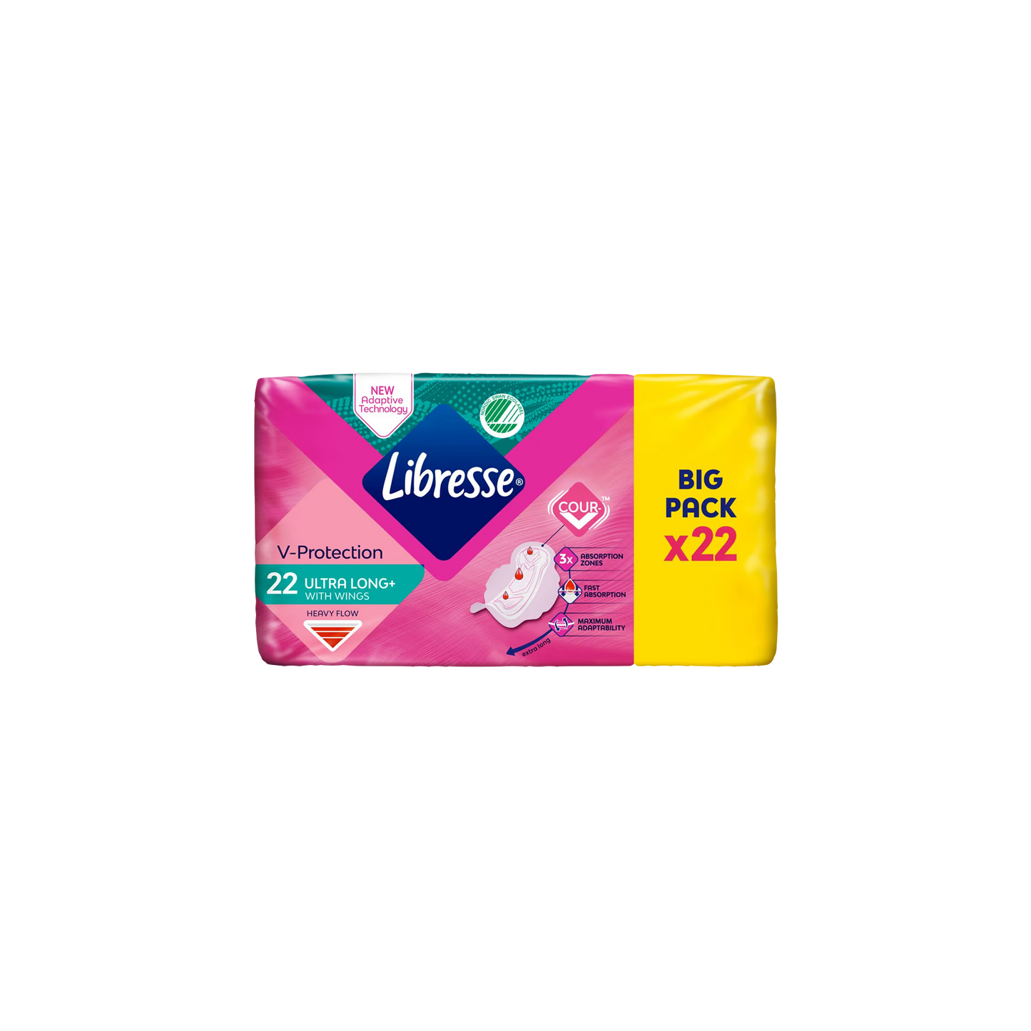 「Libresse V-Protection Ultra Long+ Wings」22 pcs
