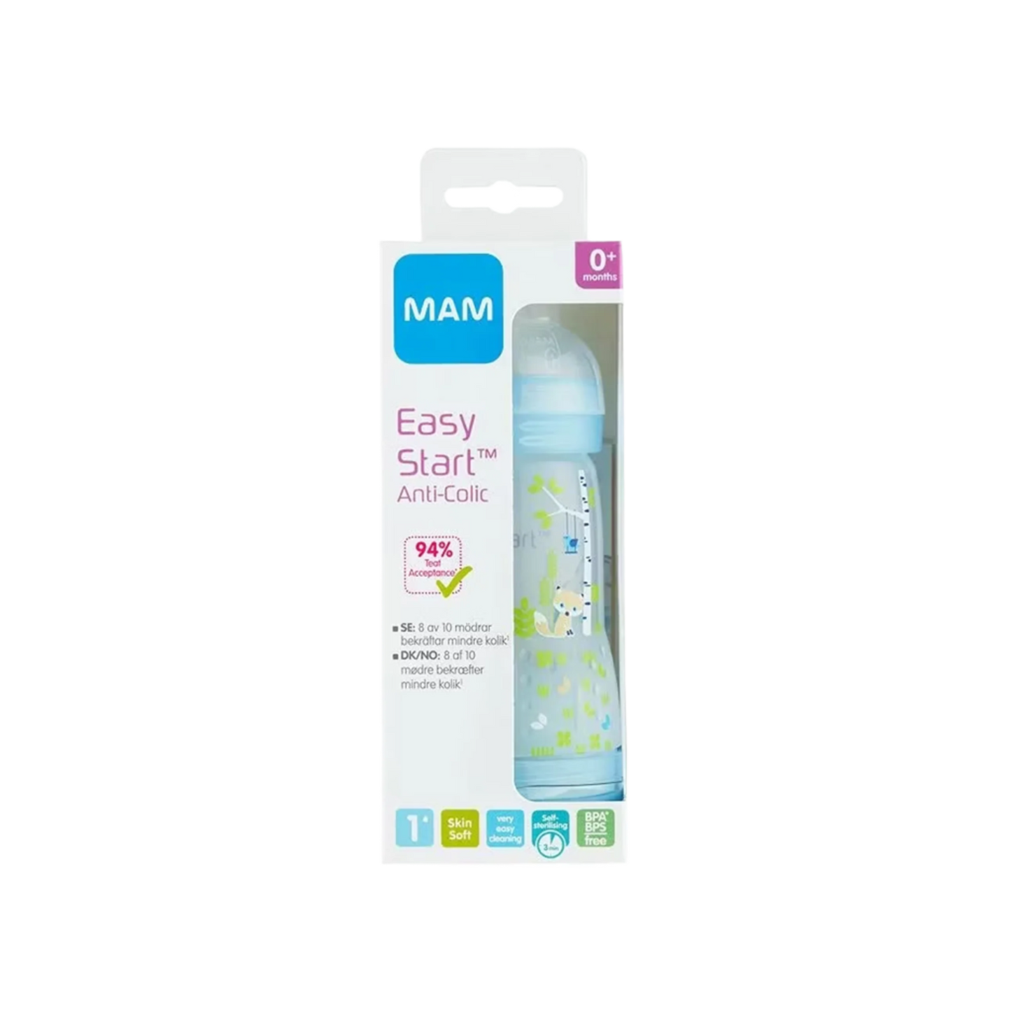 「MAM Easy Start Anti-Colic Baby Bottle 0M+」260ml