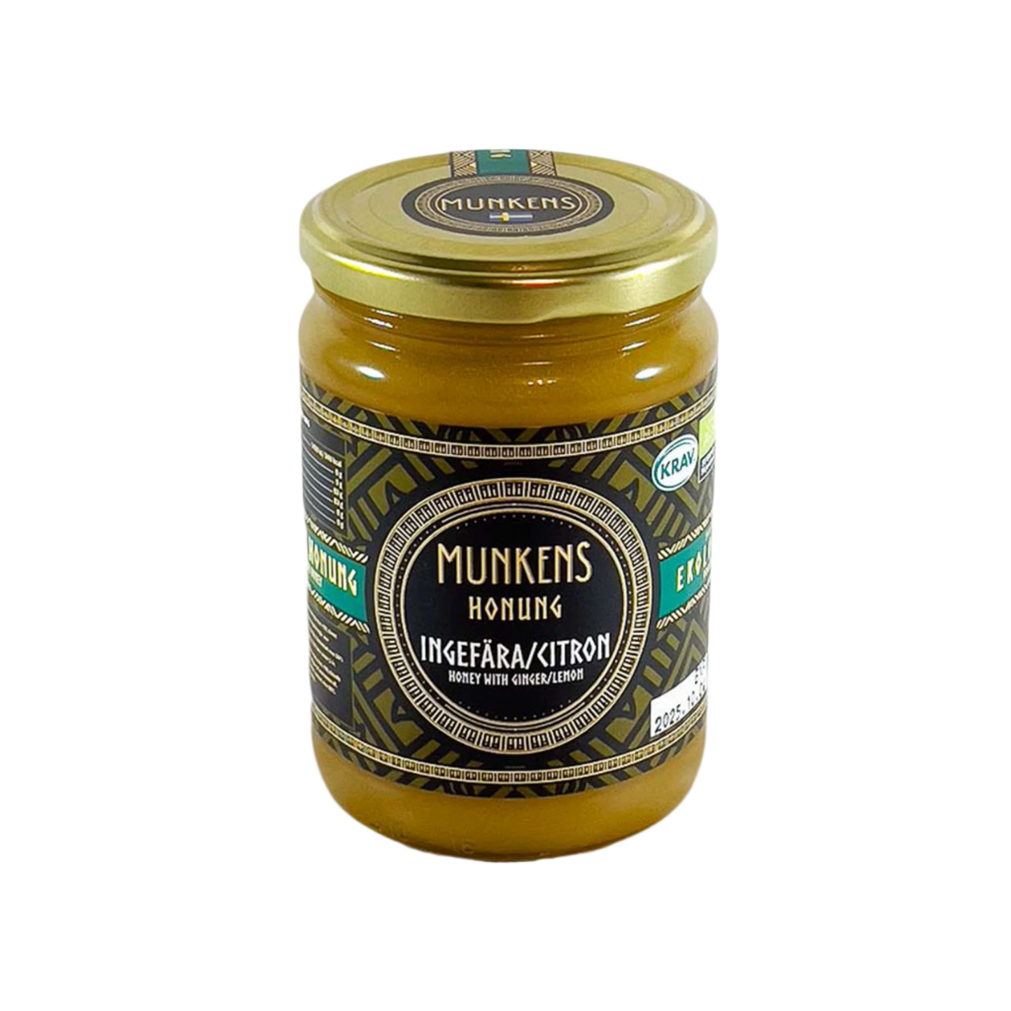 「Munkens Swedish Organic Honey Ginger & Lemon」500g