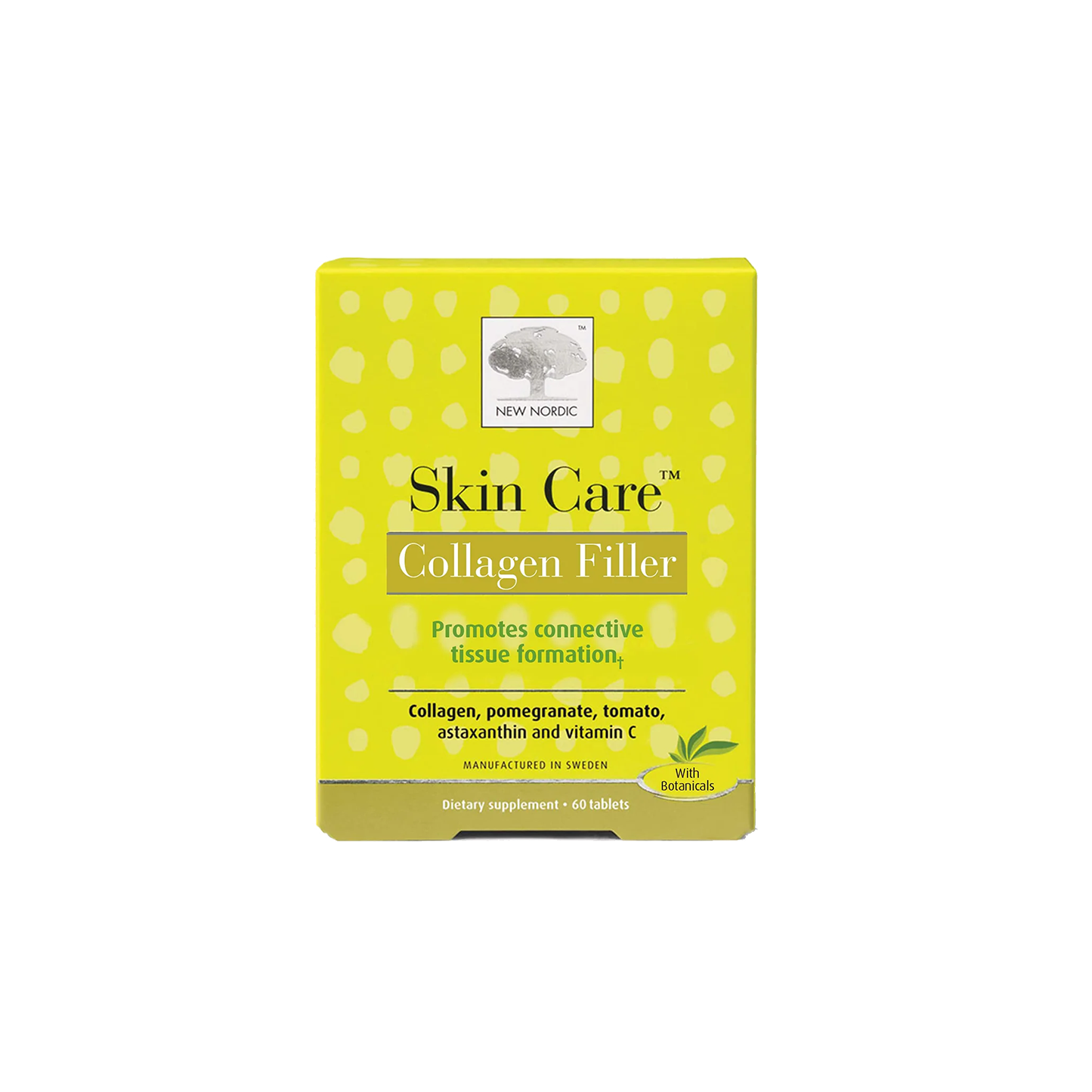 「New Nordic Skin Care Collagen Filler」60 tabletter
