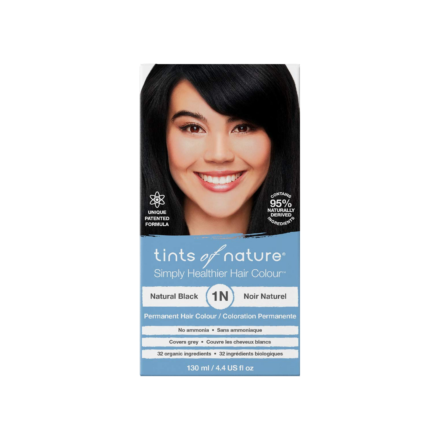 「Tints of Nature Hair Dye 1N Natural Black」130ml