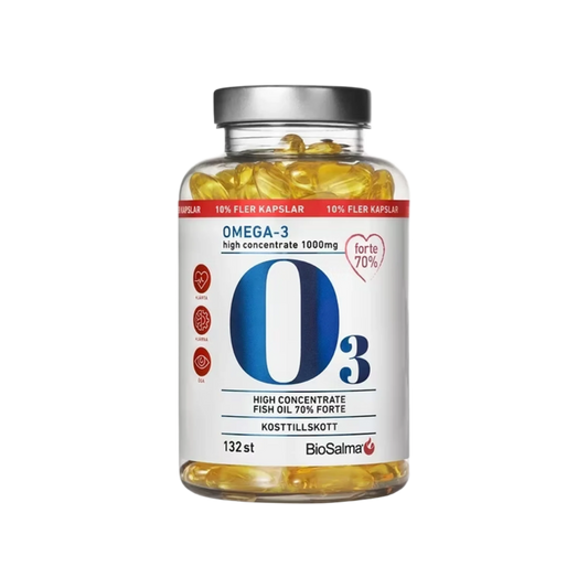 「BioSalma Omega-3 Forte 70% 1000 mg」132 kapslar