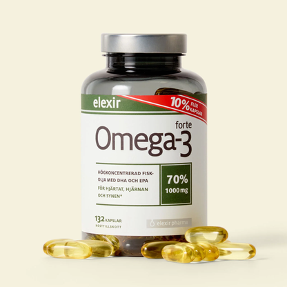 「Elexir Omega-3 Forte 1000mg」132 kapslar