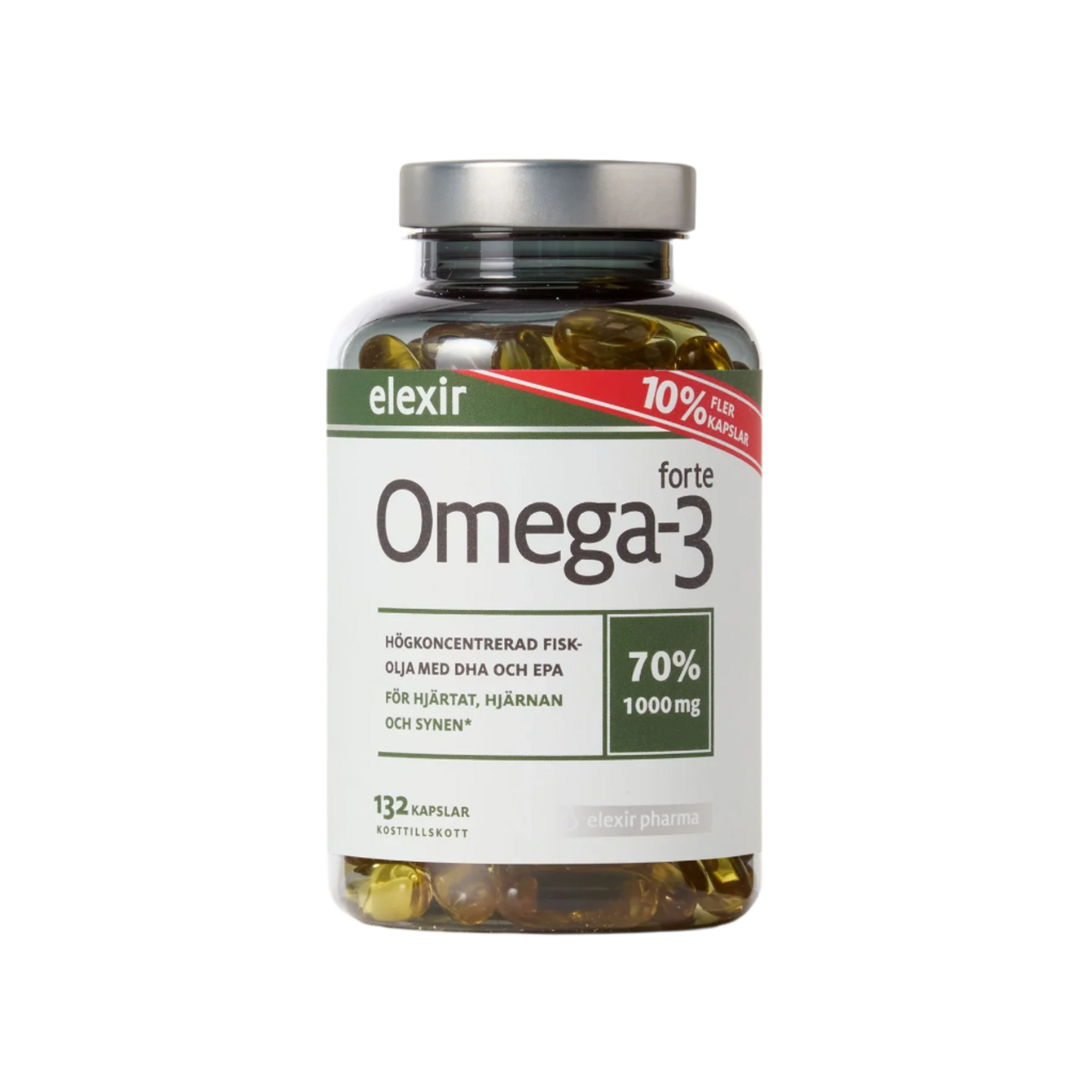 「Elexir Omega-3 Forte 1000mg」132 kapslar
