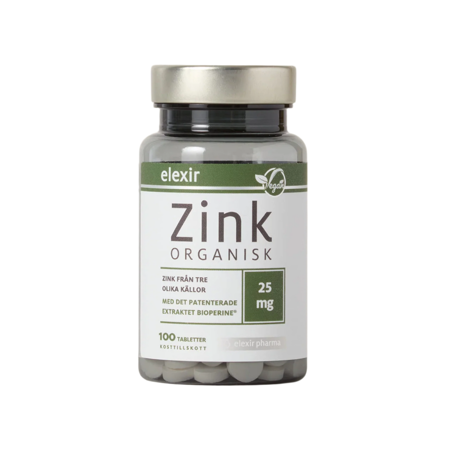 「Elexir Zinc 25mg」100 tablets