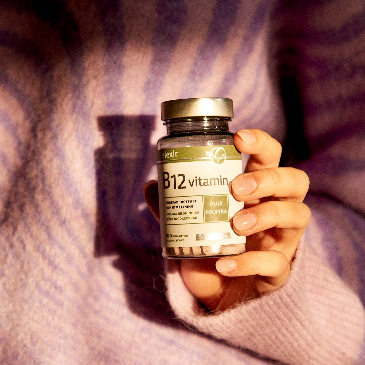 「Elexir Vitamin B12 Vegan」100 tablets
