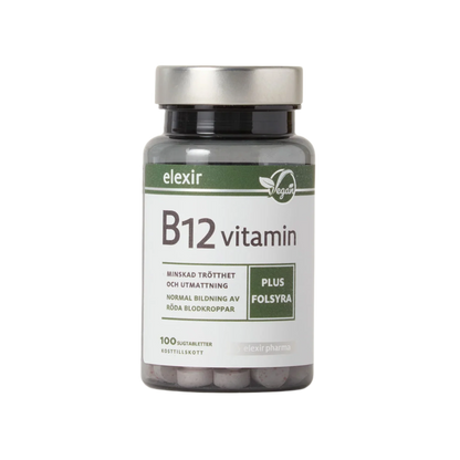 「Elexir Vitamin B12 Vegan」100 tablets