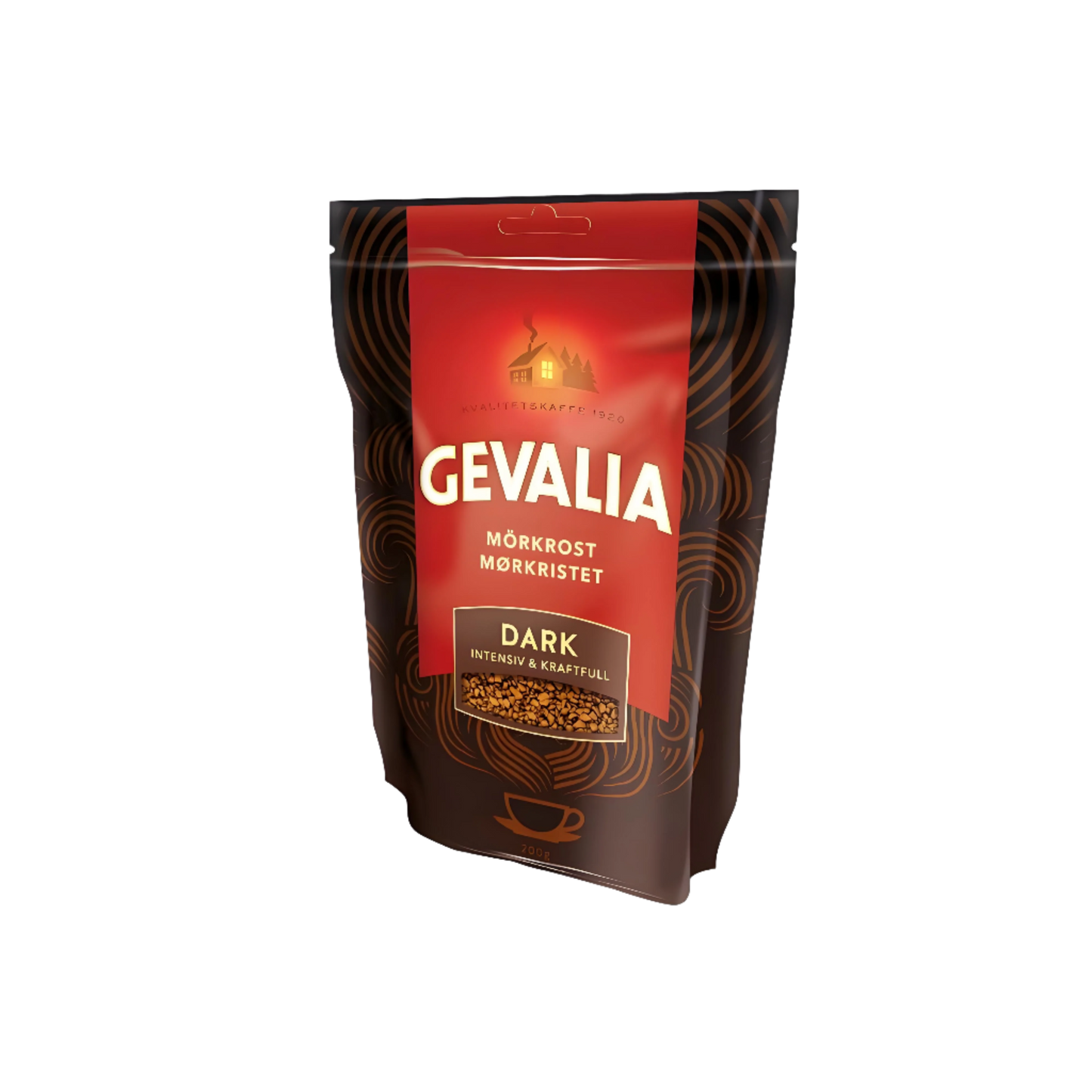 「Gevalia Instant Coffee Dark Refill」200g
