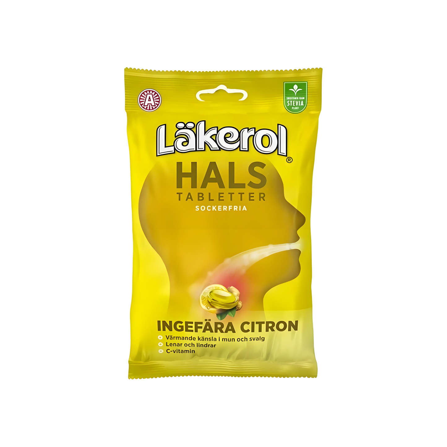 「Läkerol Hals Ginger Lemon」65g