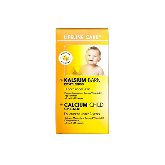 Lifeline Care Kalcium Barn 60 kapslar
