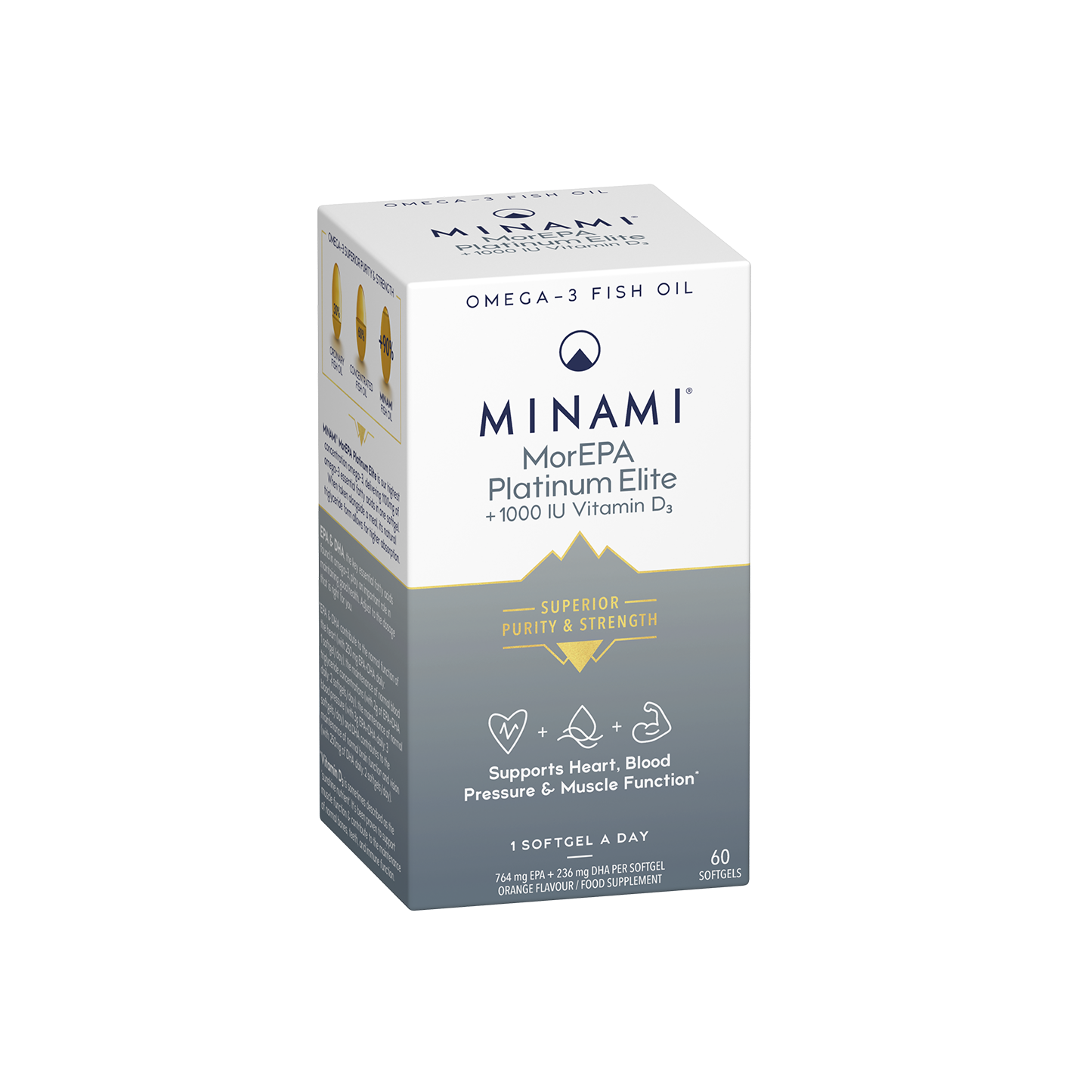 「Minami MorEPA Platinum Omega-3 90%」60 capsules