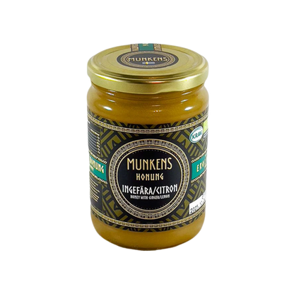 「Munkens Swedish Organic Honey Ginger & Lemon」500g