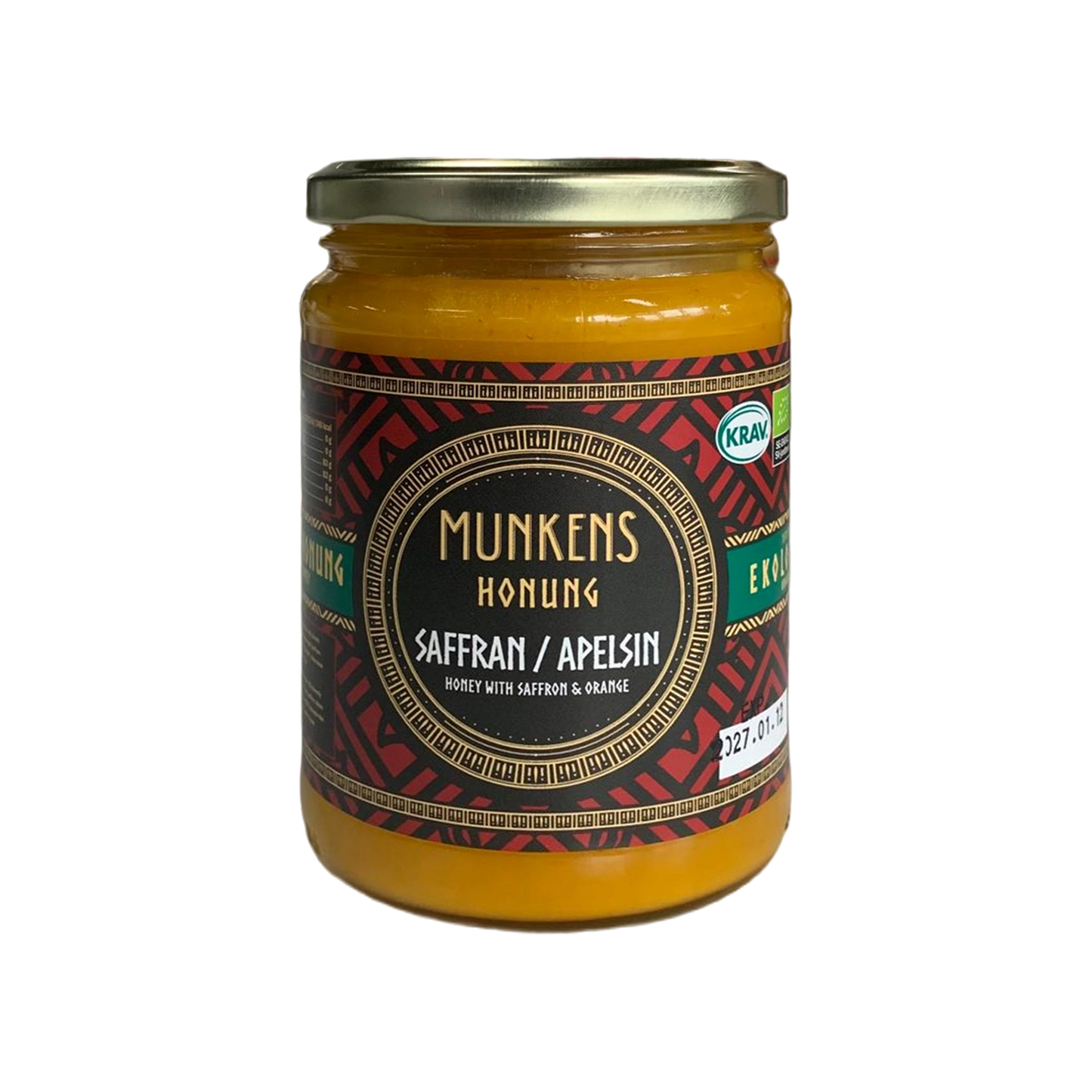 「Munkens Swedish Organic Honey Saffron & Orange」500g