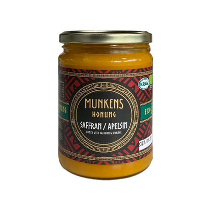 「Munkens Swedish Organic Honey Saffron & Orange」500g