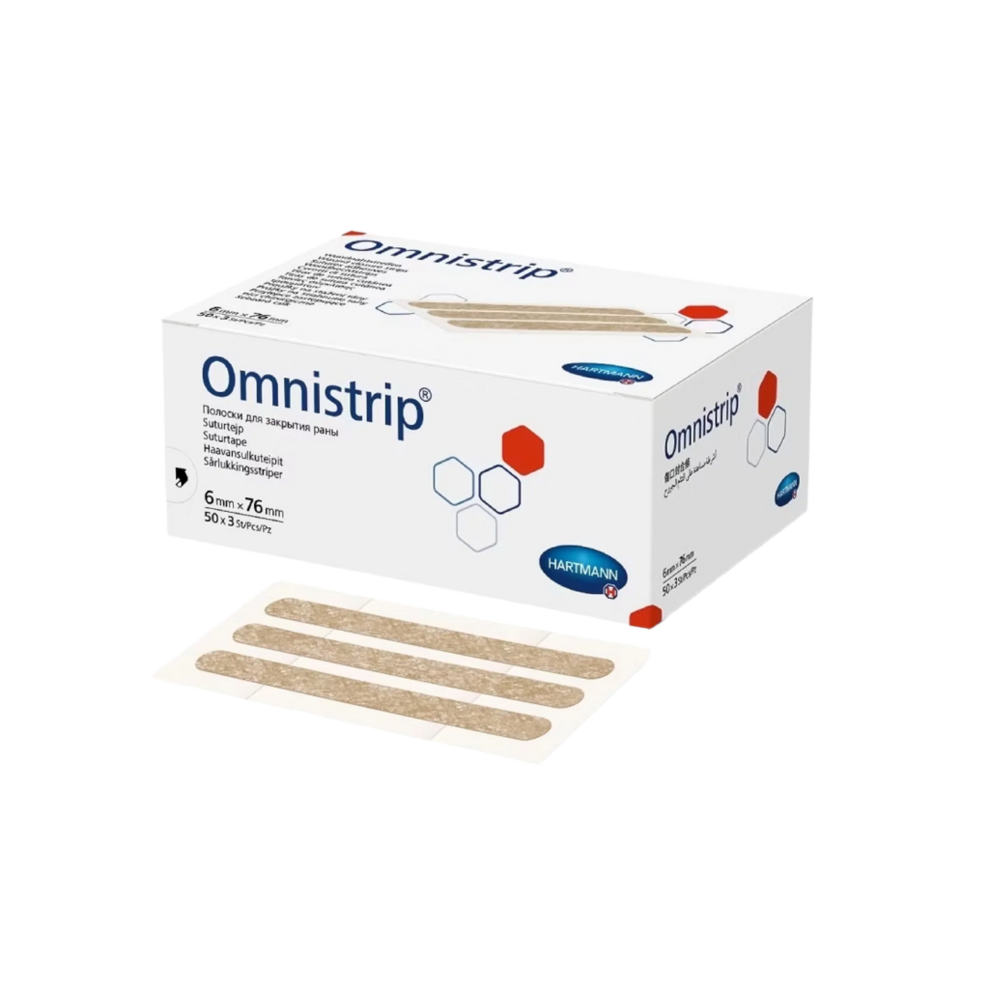 「Omnistrip Wound Closure Strip 6x76mm」50*3pcs