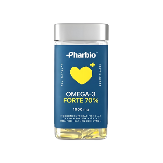 Pharbio Omega-3 Forte 70% 120 kapslar