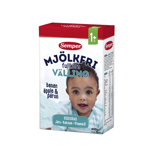 Semper mjölkfri fullkornsgröt med frukt 12 månader 400 g