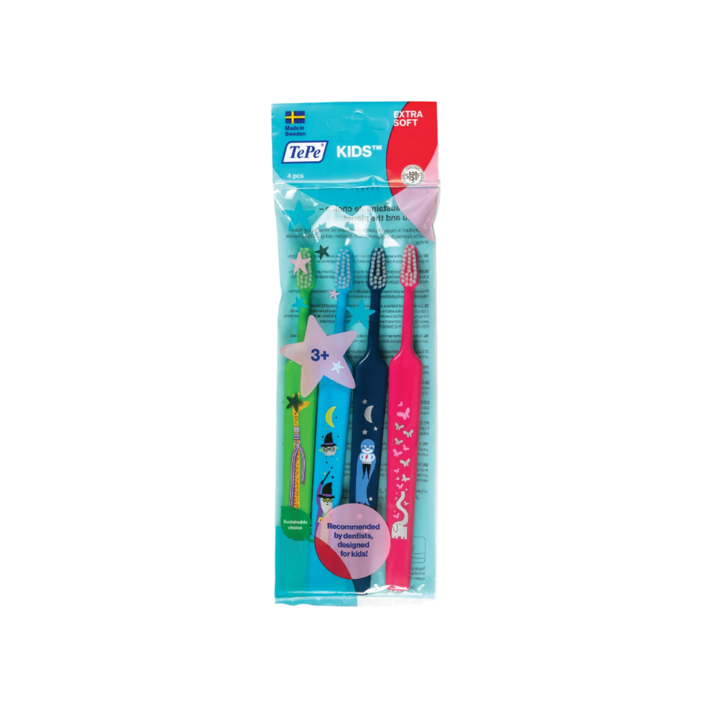 「TePe Kids Extra Soft」4 pcs