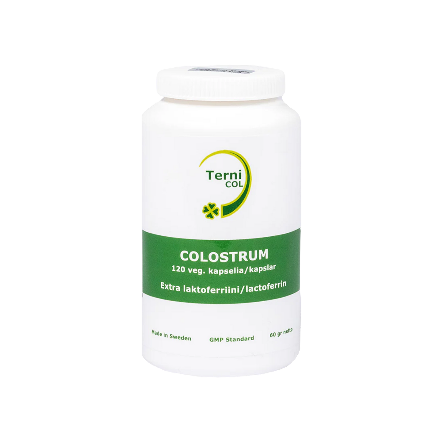 「TerniCOL Colostrum Extra Lactoferrin」120 capsules